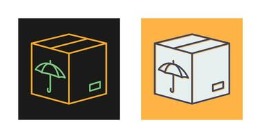 icono de vector de caja empaquetada