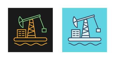 Oil Platform Vector Icon