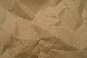 Recycle Paper Texture background. Crumpled Old kraft paper abstract shape background with space paper for text high resolution photo