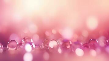 Abstract of bokeh pink pastel background glitters shimmering blur spot lights Bokeh Shiny rose gold light background texture photo