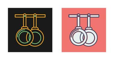 Gym Rings Vector Icon