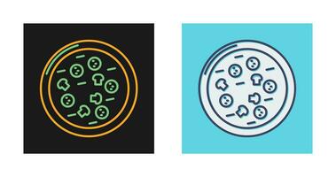 icono de vector de pizza