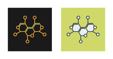 icono de vector de estructura de molécula