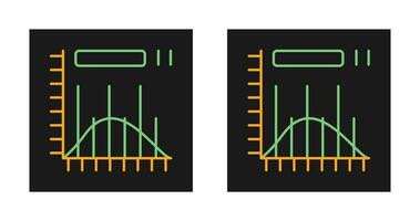 icono de vector de histograma