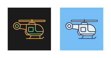 icono de vector de helicóptero