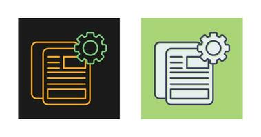 Document Setting Vector Icon