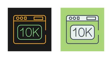 icono de vector de 10k