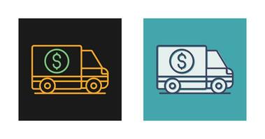 Money Truck Vector Icon