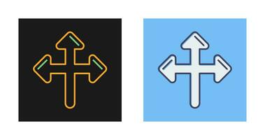 Directional Sign Vector Icon