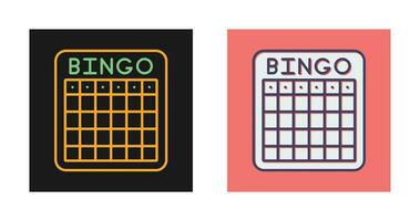 icono de vector de bingo