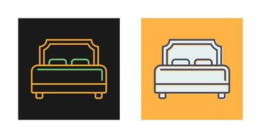 Hotel Bed Vector Icon