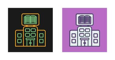 icono de vector de biblioteca