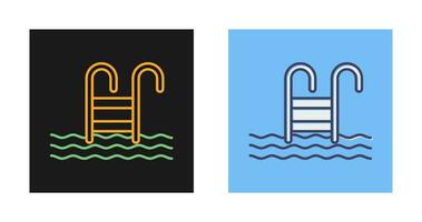 Water Stairs Vector Icon