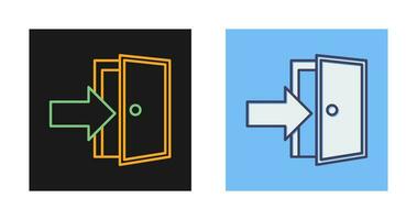 Exit Door Vector Icon