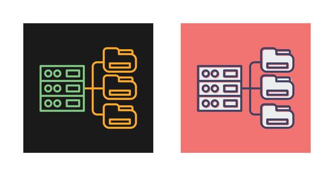 icono de vector de base de datos