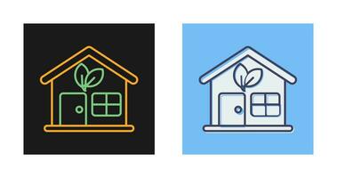 Eco House Vector Icon