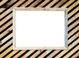 Wood texture oblique decorate and picture frame photo
