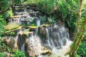 Waterfall tropical rainforest beautiful natural photo