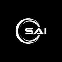 SAI Logo Design, Inspiration for a Unique Identity. Modern Elegance and Creative Design. Watermark Your Success with the Striking this Logo. vector