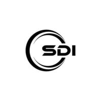 SDI Logo Design, Inspiration for a Unique Identity. Modern Elegance and Creative Design. Watermark Your Success with the Striking this Logo. vector