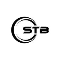 STB Logo Design, Inspiration for a Unique Identity. Modern Elegance and Creative Design. Watermark Your Success with the Striking this Logo. vector