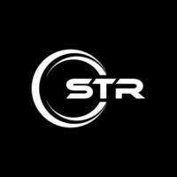 STR Logo Design, Inspiration for a Unique Identity. Modern Elegance and Creative Design. Watermark Your Success with the Striking this Logo. vector