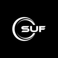 suf logo diseño, inspiración para un único identidad. moderno elegancia y creativo diseño. filigrana tu éxito con el sorprendentes esta logo. vector