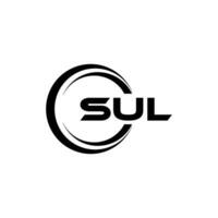 SUL Logo Design, Inspiration for a Unique Identity. Modern Elegance and Creative Design. Watermark Your Success with the Striking this Logo. vector