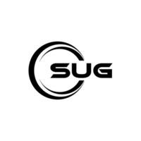 SUG Logo Design, Inspiration for a Unique Identity. Modern Elegance and Creative Design. Watermark Your Success with the Striking this Logo. vector