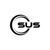 SUS Logo Design, Inspiration for a Unique Identity. Modern Elegance and Creative Design. Watermark Your Success with the Striking this Logo. vector