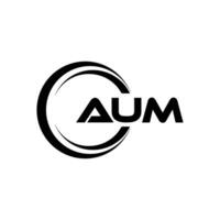 AUM Logo Design, Inspiration for a Unique Identity. Modern Elegance and Creative Design. Watermark Your Success with the Striking this Logo. vector