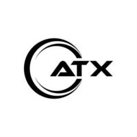 ATX Logo Design, Inspiration for a Unique Identity. Modern Elegance and Creative Design. Watermark Your Success with the Striking this Logo. vector