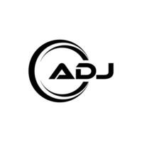 ADJ Logo Design, Inspiration for a Unique Identity. Modern Elegance and Creative Design. Watermark Your Success with the Striking this Logo. vector