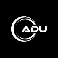 ADU Logo Design, Inspiration for a Unique Identity. Modern Elegance and Creative Design. Watermark Your Success with the Striking this Logo. vector