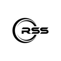 RSS Logo Design, Inspiration for a Unique Identity. Modern Elegance and Creative Design. Watermark Your Success with the Striking this Logo. vector