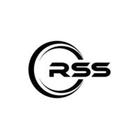 RSS Logo Design, Inspiration for a Unique Identity. Modern Elegance and Creative Design. Watermark Your Success with the Striking this Logo. vector