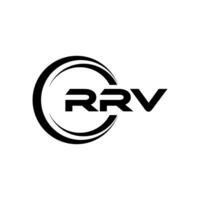 RRV Logo Design, Inspiration for a Unique Identity. Modern Elegance and Creative Design. Watermark Your Success with the Striking this Logo. vector