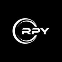 rpy logo diseño, inspiración para un único identidad. moderno elegancia y creativo diseño. filigrana tu éxito con el sorprendentes esta logo. vector