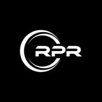 rpr logo diseño, inspiración para un único identidad. moderno elegancia y creativo diseño. filigrana tu éxito con el sorprendentes esta logo. vector