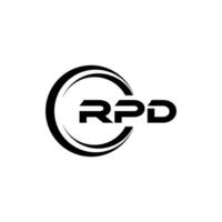 rpd logo diseño, inspiración para un único identidad. moderno elegancia y creativo diseño. filigrana tu éxito con el sorprendentes esta logo. vector