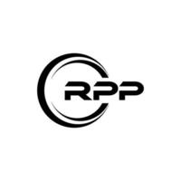 RPP Logo Design, Inspiration for a Unique Identity. Modern Elegance and Creative Design. Watermark Your Success with the Striking this Logo. vector