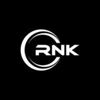 rnk logo diseño, inspiración para un único identidad. moderno elegancia y creativo diseño. filigrana tu éxito con el sorprendentes esta logo. vector