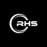 RHS Logo Design, Inspiration for a Unique Identity. Modern Elegance and Creative Design. Watermark Your Success with the Striking this Logo. vector