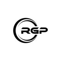 RGP Logo Design, Inspiration for a Unique Identity. Modern Elegance and Creative Design. Watermark Your Success with the Striking this Logo. vector