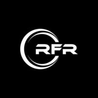 RFR Logo Design, Inspiration for a Unique Identity. Modern Elegance and Creative Design. Watermark Your Success with the Striking this Logo. vector