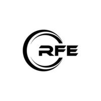 rfe logo diseño, inspiración para un único identidad. moderno elegancia y creativo diseño. filigrana tu éxito con el sorprendentes esta logo. vector