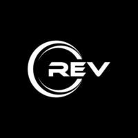 REV Logo Design, Inspiration for a Unique Identity. Modern Elegance and Creative Design. Watermark Your Success with the Striking this Logo. vector