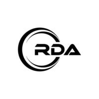 RDA Logo Design, Inspiration for a Unique Identity. Modern Elegance and Creative Design. Watermark Your Success with the Striking this Logo. vector