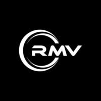 RMV logo diseño, inspiración para un único identidad. moderno elegancia y creativo diseño. filigrana tu éxito con el sorprendentes esta logo. vector