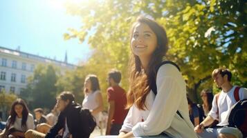 Students in university photo